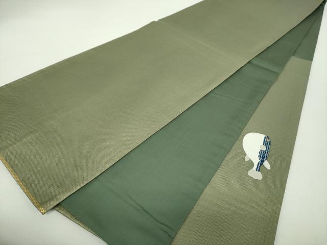 平和屋着物●太鼓柄袋帯　河豚　魚　金糸　正絹　逸品　DABA1637ps