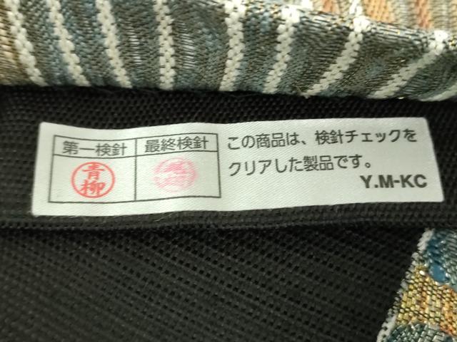 平和屋着物●全通柄袋帯　伝統工芸　本節掬織　モール　風景花文　金銀糸　証紙付き　正絹　逸品　未使用　DABA1642ps 平和屋着物○全通柄袋帯 伝統工芸 本節掬織 モール 風景花