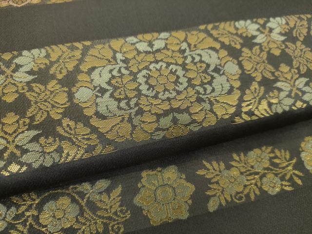 平和屋着物○西陣織 陰山織物謹製 箔屋清兵衛 六通柄袋帯