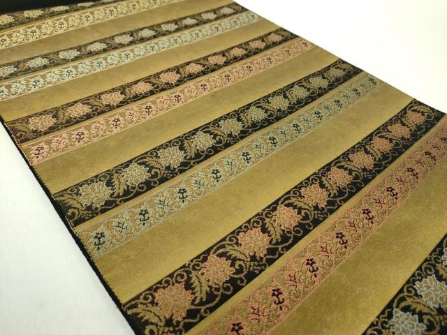 平和屋着物○西陣織 陰山織物謹製 箔屋清兵衛 六通柄袋帯