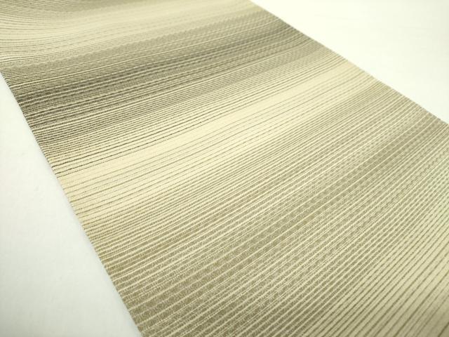 平和屋着物●両面　全通柄袋帯　野蚕紬　切嵌　琉球絣文様　正絹　逸品　未使用　DABA1675ps