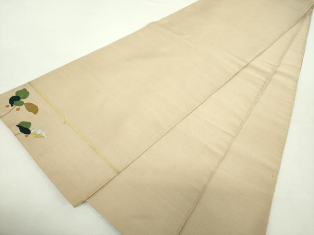 平和屋着物●爪掻き本綴れ　太鼓柄袋帯　草花文　金銀糸　正絹　逸品　DABA1693ps
