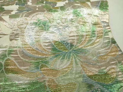 平和屋着物●西陣　川島織物　六通柄　本袋帯　菊文　乱菊　金銀糸　正絹　逸品　DABA1698ps
