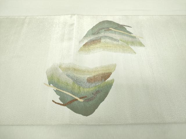 平和屋着物●爪掻き本綴れ　太鼓柄袋帯　遠山文　金銀糸　正絹　逸品　DABA1700ps