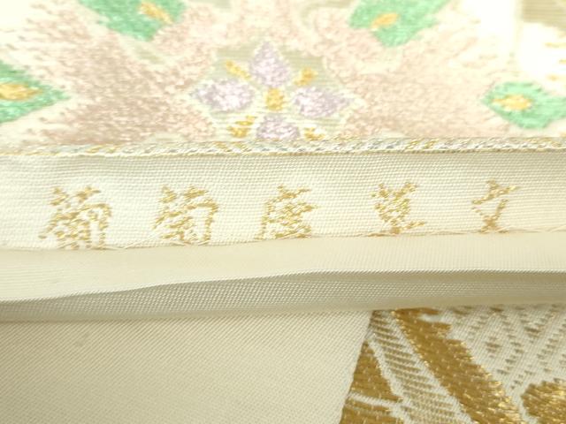 平和屋着物●六通柄　本袋帯　葡萄唐草文　金銀糸　正絹　逸品　DABA1703ps