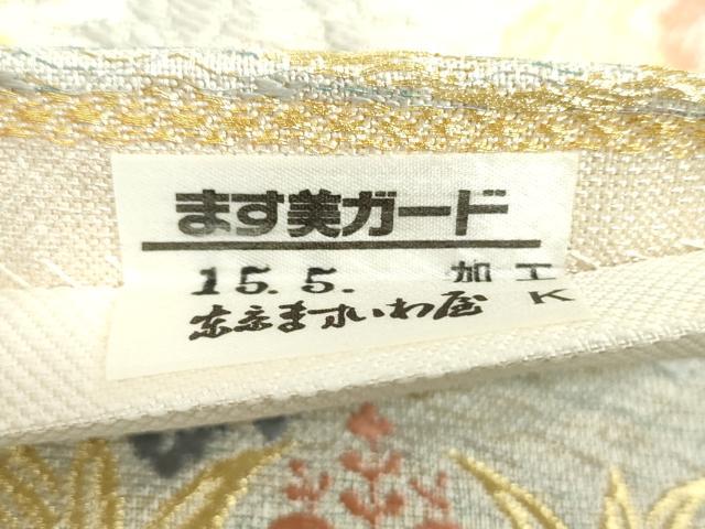 平和屋着物●六通柄袋帯　唐織　桐竹鳳凰　金銀糸　ますいわ屋扱い　正絹　逸品　DABA1708ps