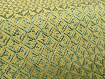 平和屋着物●本場筑前博多織 八寸名古屋帯 格子 正絹 逸品 DABA1727ps