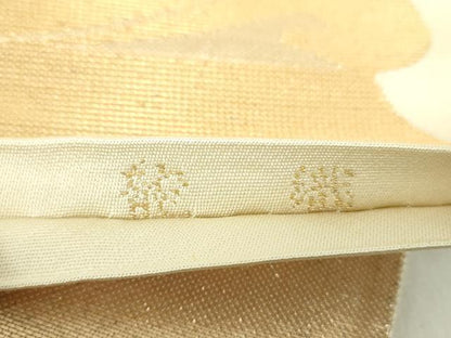 平和屋着物●龍村美術織物　六通柄袋帯　ロココ持選り　金糸　正絹　逸品　DABA1733ps