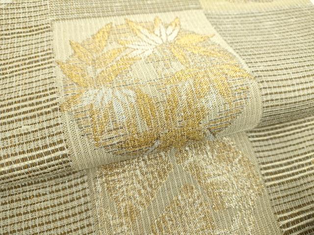 平和屋本店○六通柄袋帯 枝垂れ桜 金銀糸 やまと誂製 正絹 逸品