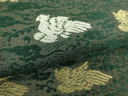 平和屋着物●西陣　両面　六通柄袋帯　唐織　鳳凰　金糸　証紙付き　正絹　逸品　DABA1740ps