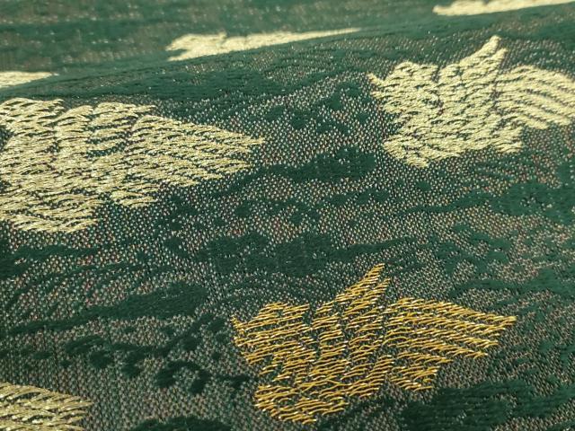 平和屋着物●西陣　両面　六通柄袋帯　唐織　鳳凰　金糸　証紙付き　正絹　逸品　DABA1740ps