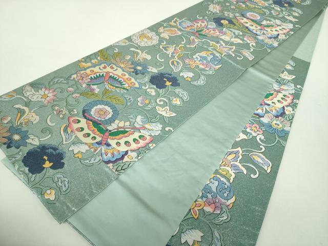 平和屋着物○西陣 とみや織物謹製 とみや帯 六通柄袋帯 唐織 唐草