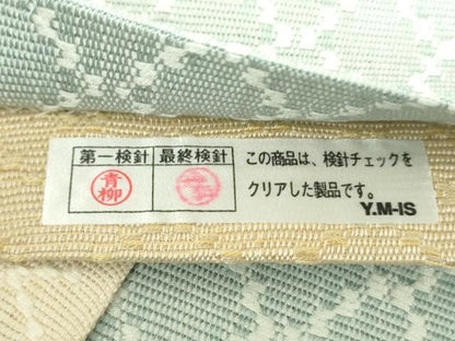 平和屋着物●両面　太鼓柄京袋帯　花織　花菱　正絹　逸品　DABA1750ps
