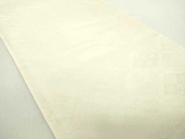 平和屋着物●両面　六通柄袋帯　唐織つづれ　吉祥花青海波　金糸　正絹　逸品　DABA1751ps 平和屋着物○両面 六通柄袋帯 唐織つづれ 吉祥花青海波 金糸
