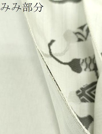 平和屋着物●伝統工芸士　上石辰男　両面　全通柄袋帯　天然藍染　魚　成り物　創作工房　夢幻　正絹　逸品　DABA1761ps