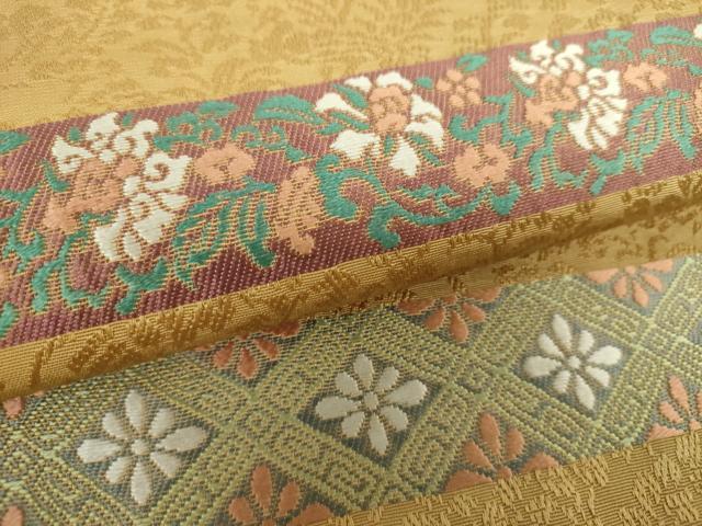 平和屋着物●六通柄袋帯　唐織　KENSHO　古都のいざない　金糸　正絹　逸品　DABA1771ps