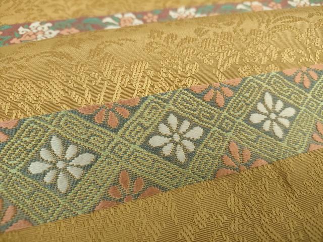 平和屋着物●六通柄袋帯　唐織　KENSHO　古都のいざない　金糸　正絹　逸品　DABA1771ps 平和屋着物○六通柄袋帯 唐織 KENSHO 古都のいざない 金糸 正絹 逸品