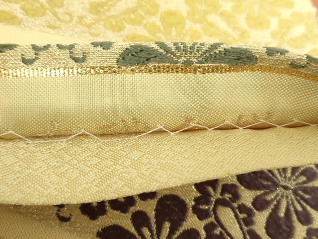 平和屋着物●六通柄袋帯　唐織　有職文様　金糸　正絹　逸品　DABA1772ps 平和屋着物○六通柄袋帯 唐織 有職文様 金糸 正絹 逸品 DABA1772ps
