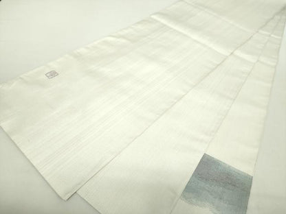 平和屋着物●京の名門　じゅらく謹製　帝王紫　太鼓柄袋帯　茶器　金銀糸　正絹　逸品　DABA1782ps