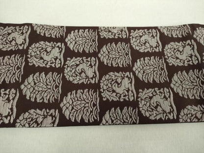 平和屋着物●つけ帯　名物裂　花兎　正絹　逸品　DABA1789ps