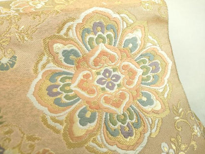 平和屋着物●西陣　服部織物謹製　ワンタッチつけ帯　正倉院鳳凰花文　金糸　正絹　逸品　DABA1790ps