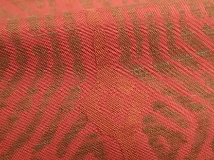 平和屋着物●銀座きしや　六通柄　本袋帯　間道　えんじ色　たとう紙付き　正絹　逸品　DABA1796ps