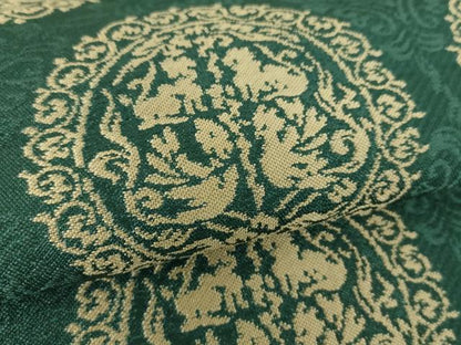 平和屋着物●九寸名古屋帯　花鳥丸文　正絹　逸品　DABA1803ps