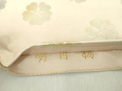 平和屋着物●龍村美術織物　たつむら　九寸名古屋帯　明日桜　金銀糸　正絹　逸品　DABA1824ps