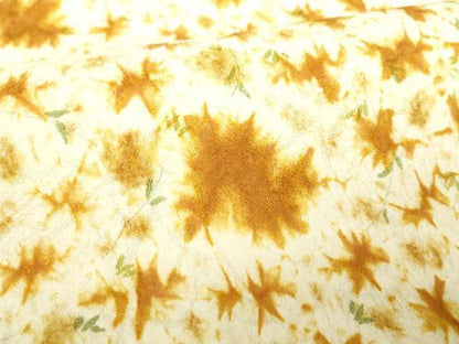 平和屋着物●全通柄九寸名古屋帯　総絞り　草花文　正絹　逸品　DABA1844ps