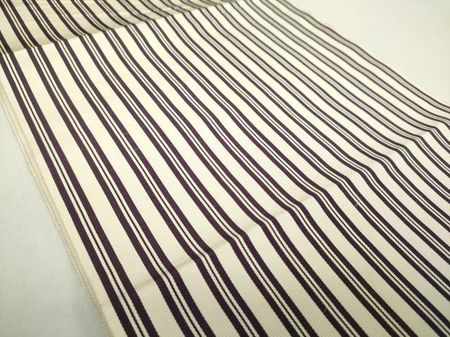 平和屋着物○本場筑前博多織 八寸名古屋帯 一重帯 間道 正絹