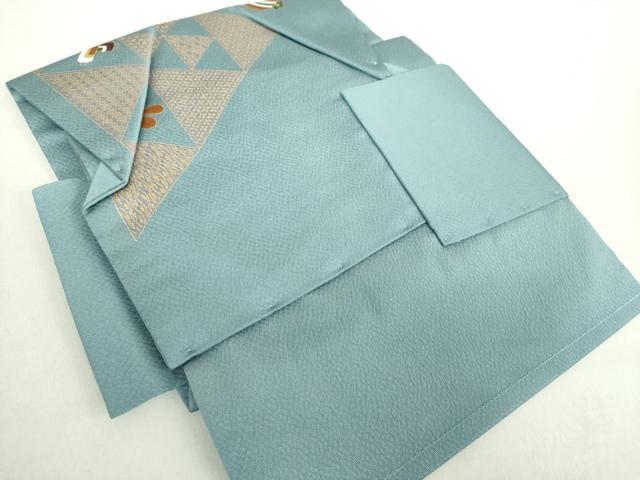 平和屋着物●つけ帯　鱗宝尽くし花文　金彩　正絹　逸品　未使用　DABA1857ps