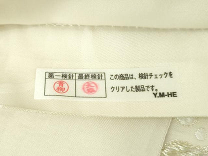 平和屋着物●両面　全通柄袋帯　唐織　立波風景　金銀糸　正絹　逸品　DABA1866ps