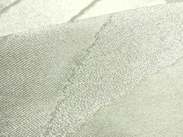 平和屋着物●西陣　白綾苑大庭　六通柄袋帯　青海波　銀糸　証紙付き　正絹　逸品　DABA1871ps