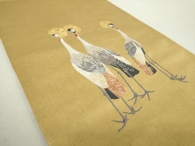 平和屋着物○西陣 長嶋成織物 ながしま帯 上村松篁 太鼓柄袋帯