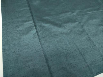 平和屋着物●男性 紬 アンサンブル キングサイズ 長羽織 絹好織 鉄御納戸色 証紙付き 正絹 逸品 DABA1876ps