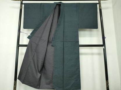 平和屋着物●男性 本場大島紬 アンサンブル 長羽織 100亀甲 総詰め 正絹 逸品 DABA1879ps