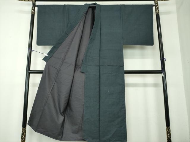 平和屋着物●男性 本場大島紬 アンサンブル 長羽織 100亀甲 総詰め 正絹 逸品 DABA1879ps
