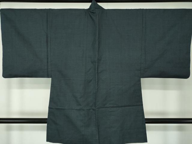 平和屋着物●男性 本場大島紬 アンサンブル 長羽織 100亀甲 総詰め 正絹 逸品 DABA1879ps