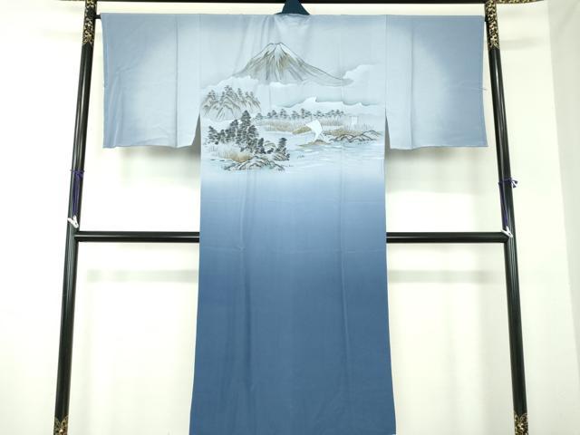 平和屋着物●男性　本場大島紬　アンサンブル・長襦袢(袷)セット　長羽織　100亀甲　総詰め　正絹　逸品　DABA1882ps