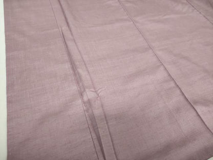 平和屋着物●結城紬　色無地　浅紫色　正絹　逸品　未使用　DABA1884ps