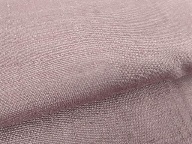 平和屋着物●結城紬　色無地　浅紫色　正絹　逸品　未使用　DABA1884ps