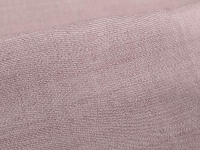 平和屋着物●結城紬　色無地　浅紫色　正絹　逸品　未使用　DABA1884ps