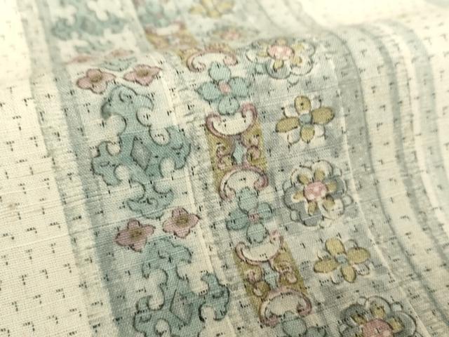 平和屋着物●上質な紬　花間道　正絹　逸品　未使用　DABA1896ps
