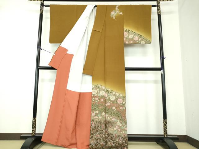 平和屋着物●訪問着　絞り　辻が花　暈し染め　金銀彩　正絹　逸品　DABA1899ps 平和屋着物○訪問着 絞り 辻が花 暈し染め 金銀彩 正絹 逸品 DABA1899ps