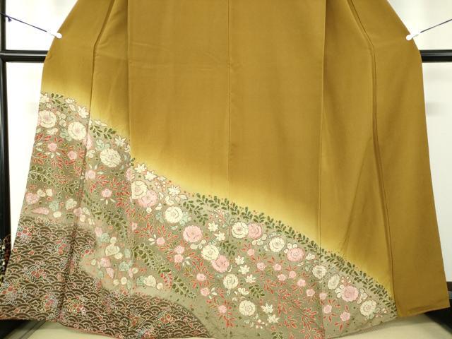 平和屋着物●訪問着　絞り　辻が花　暈し染め　金銀彩　正絹　逸品　DABA1899ps 平和屋着物○訪問着 絞り 辻が花 暈し染め 金銀彩 正絹 逸品 DABA1899ps