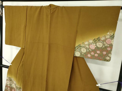 平和屋着物●訪問着　絞り　辻が花　暈し染め　金銀彩　正絹　逸品　DABA1899ps