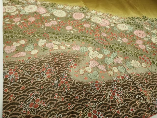 平和屋着物●訪問着　絞り　辻が花　暈し染め　金銀彩　正絹　逸品　DABA1899ps 平和屋着物○訪問着 絞り 辻が花 暈し染め 金銀彩 正絹 逸品 DABA1899ps
