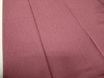 平和屋着物●上質な色無地　霞地紋　浅蘇芳色　さが美扱い　正絹　逸品　DABA1907ps