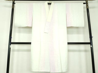平和屋着物●上質な長襦袢　袷　舞桜地紋　暈し染め　やまと誂製　正絹　逸品　DABA1917ps
