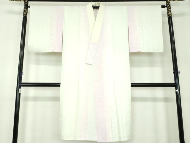 平和屋着物●上質な長襦袢　袷　舞桜地紋　暈し染め　やまと誂製　正絹　逸品　DABA1917ps